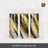 Agate Milky Way Glitter Gold Black Sublimation, 20oz Skinny Tumbler Wrap