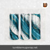 Agate Milky Way Teal Gold Sublimation, 20oz Skinny Tumbler Wrap