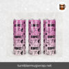 Cheer Ombre Pink Glitter Dancing Sublimation, 20oz Skinny Tumbler Wrap