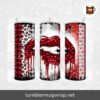 Dripping Lips Valentine Sublimation, 20oz Skinny Tumbler Wrap