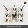 Just a Girl Who Loves Peckers Chicken Sublimation, 20oz Skinny Tumbler Wrap