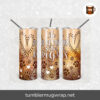 Life is Better with Dogs Faux Gold Glitter Sublimation, 20oz Skinny Tumbler Wrap