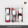Red Milky Way Memorial Sublimation, 20oz Skinny Tumbler Wrap