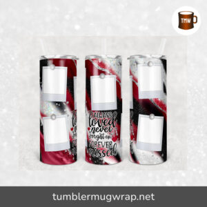 Red Milky Way Memorial Sublimation, 20oz Skinny Tumbler Wrap