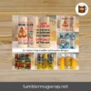 25 Father's Day Tumbler Wrap PNG Bundle, Wood & Beer 20oz Skinny Tumbler Sublimation Designs
