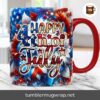 4th of July Mug Wrap Sublimation Design