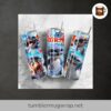 Blue Monster 20oz Tumbler Wrap, Cartoon Character Skinny Tumbler Sublimation PNG