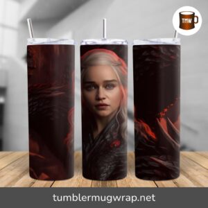 Game of Thrones 20oz Tumbler Wrap, House of the Dragon Design