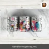 Positive Self Affirmations, 15oz Coffee Mug Sublimation Design PNG