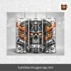 Ride or Die Skull Tumbler Wrap 20oz, Biker Flames Sublimation PNG