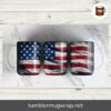 USA American Flag 15oz Mug Sublimation PNG