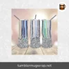 Abstract Confetti 20oz Skinny Tumbler Wrap, Tapered & Straight Sublimation PNG