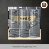 Fixed It with Duct Tape 20oz Skinny Tumbler Wrap, Funny Sublimation PNG Design