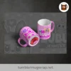 Labubu-Inspired Mouth Mug Wraps, 7 Funny PNG Templates for Sublimation