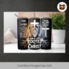 Man of Faith 20oz Tumbler Wrap PNG, Rooted in Christ Bible Verse Sublimation for Christian Men