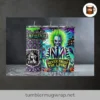 Never Trust The Living Tumbler Wrap PNG, Halloween Horror 20oz Skinny & Tapered Sublimation Design