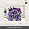 Your Opinion Is Trash Raccoon Tumbler Wrap, Funny 20oz Skinny Sublimation PNG